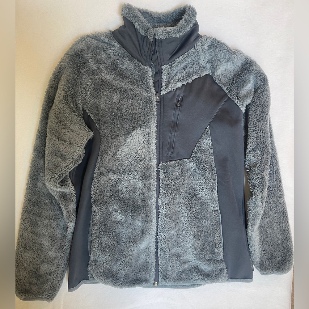Columbia By The Lake Plush Fleece Jacket Full Zip Pockets in Meteorite Wash L